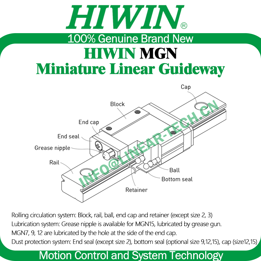 HIWIN acier inoxydable MGN12H  - Linear Rail Mgn12H Set avis et prix